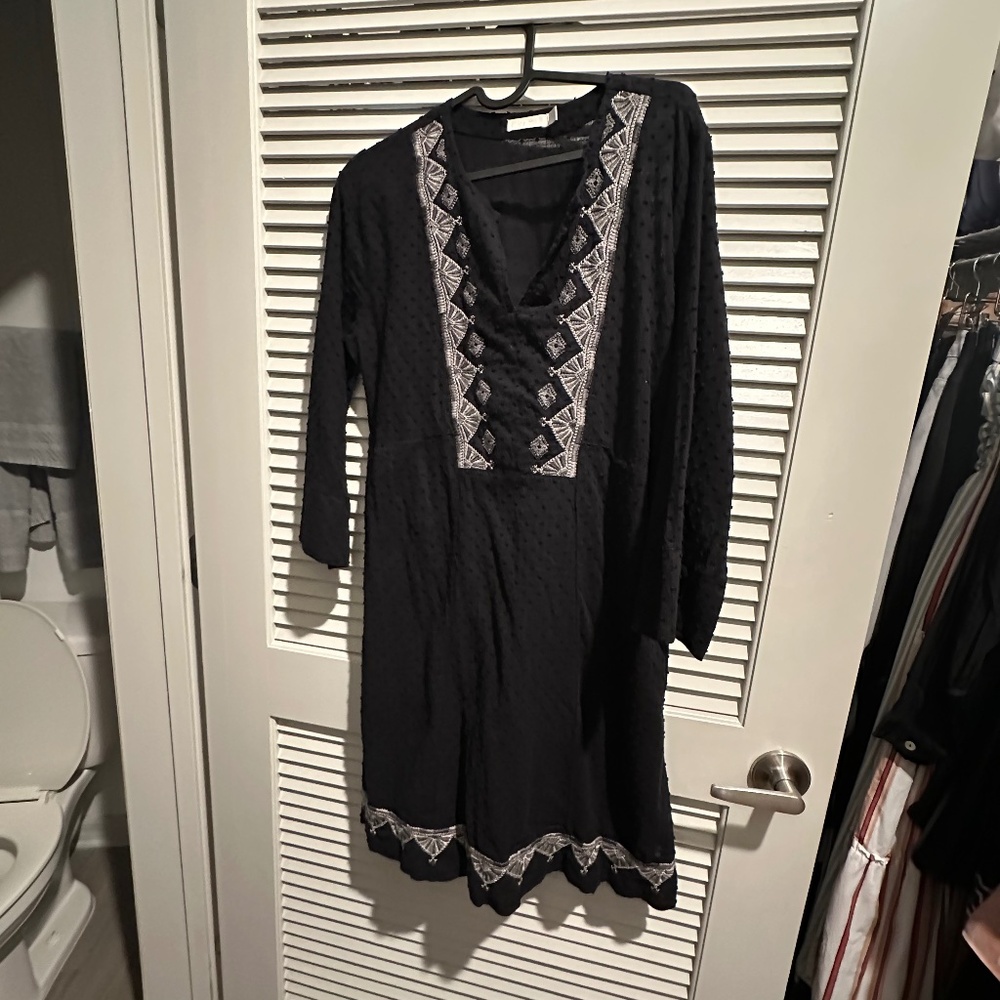 DOBBY PRINCESS SEAM DRESS